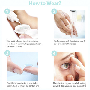 Lentilles <span class=keywords><strong>de</strong></span> contact transparentes sur ordonnance, lentilles mensuelles, protection UV, souples et respirantes, vente en gros pour revendeurs, directement <span class=keywords><strong>de</strong></span> l'usine - Product Image 6