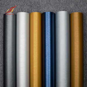 Rouleaux d'autocollants en <span class=keywords><strong>film</strong></span> PVC métallisé or KW017 Caviosen, adhésif mat, vinyle métallique - Product Image 3