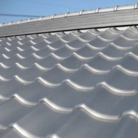 Tuile de toit en alliage d'aluminium de style japonais traditionnel (Kawara) pour villas - Durable, ignifuge et imperméable, garantie 5 ans