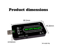 Clé USB CPE 5G haute vitesse RM520N-GL, adaptateur sans fil avec emplacement pour carte SIM, clé 5G avec emplacement pour carte SIM, compatible Windows/Linux/Android