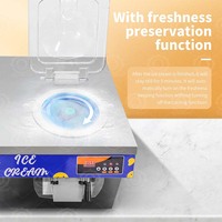Acier inoxydable dur commercial de machine de crème glacée du fabricant 24L/H de Gelato de rendement élevé