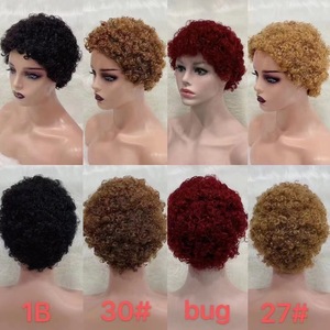 Parrucca molto corta intrecciata Verdor più venduta per capelli umani donna nera Afro - Product Image 5