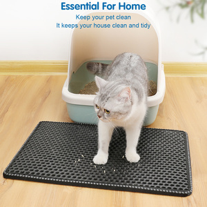 Alfombrilla para arena para gatos DB, alfombrilla para rascar con forma de MiLi de doble capa, resistente al agua y fácil de limpiar, alfombrilla para atrapar arena para gatitos - Product Image 4