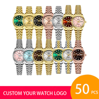 Montre-bracelet à quartz de luxe pour femme Nibosi 2697, en stock, 1 pièce, logo personnalisé, 50 pièces, fabricant d'usine OEM ODM