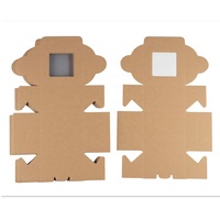 Boîtes à pâtisserie en papier kraft, boîte à pâtisserie individuelle avec fenêtre transparente, boîte à donuts, mini-gâteau, tranche de tarte, boîte à dessert
