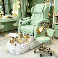 Mobilier de salon de manucure professionnel moderne, fauteuil de pédicure de luxe avec fonction de massage et de brumisation pour les pieds