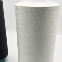Filament polyester DTY brillant 150D/288F ultra fin, à faible élasticité, pour vêtements tricotés brillants et tissus pour jouets en peluche