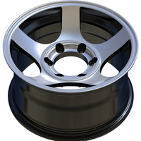 4x100 5x100 5x1143 6x1397 15x8 15 pouces 4 trous 5 trous 6 trous rotation par gravité noir jantes en alliage de voiture à face usinée en stock