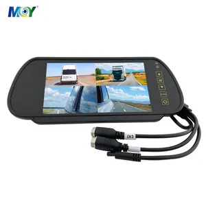 7 Inch TFT LCD High Resolution Car Rear View Mirror Monitor DC 12V 24V Car Monitor for reversing Camera car mirror