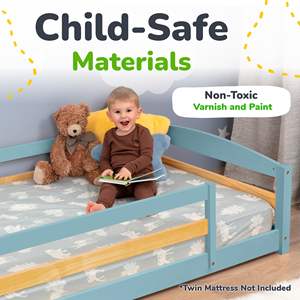 JQ Cama Solteiro Casal Nena Armacao Individual Infantil 5 Barones <strong>Camas</strong> 8 Anos Cama Empalmada <strong>De</strong> Madera Para Ninos - Product Image 6