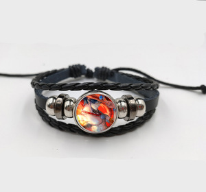 <span class=keywords><strong>Bracelet</strong></span> de Cosplay Luffy Zoro <span class=keywords><strong>Ace</strong></span> en Cuir Tissé, Accessoire de 23 Styles, Périphérique, Anime, Mode, 1 Pièce - Product Image 3