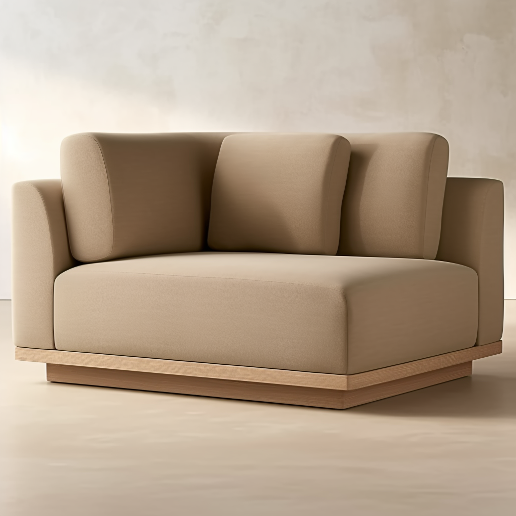 Outdoor Furniture Garden Sofa Modern Sofa  Patio Furniture Set Solid Teak  Frame Garden  Sofa Set