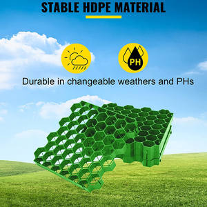 Pavés de grille d'herbe en plastique HDPE de haute qualité Matériaux de parkings de couleur industrielle <span class=keywords><strong>pour</strong></span> usage extérieur Pavé d'herbe HDPE Geocell - Product Image 4