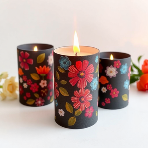 Caja Cilíndrica Redonda de Cartón Ecológica de Lujo con Impresión Personalizada para Empaque de Regalo de Velas Aromáticas - Product Image 6