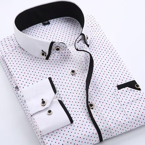 <strong>Men's</strong> Long-Sleeved Slim Fit Striped <strong>Dress</strong> 100% Cotton Business Casual Work Autumn No Ironing Anti-Wrinkle Breathable Button - Product Image 2