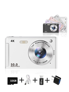 Xách Tay 4K Máy Ảnh Kỹ Thuật Số Cho Trẻ Em 16X Zoom 50MP Điểm Và Chụp Máy Ảnh Cho Người Mới Bắt Đầu 2.8-Inch Màn Hình LCD Với Đèn Pin - Product Image 2