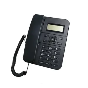 Telefone doméstico da amazon, venda quente, telefone com lcd, identificação de chamadas e casa, identificador, sem necessidade de energia ac