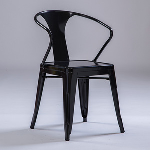 <span class=keywords><strong>Fauteuil</strong></span> moderne en métal - Design coloré avec revêtement en poudre, style industriel pour salle à manger, café, bar - Product Image 6