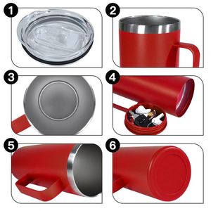 Durable Hot Selling 304 Stainless Steel Vacuum 20Oz Coffee Beer Milk Tumbler Mug Cup With Lid Small Storage Bottom - Product Image 2