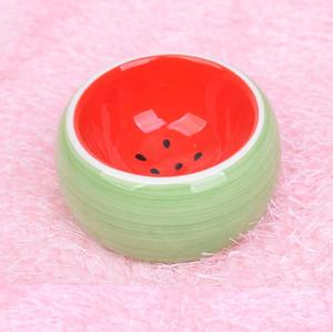 Cuenco de cerámica para comida de hámster, cuenco para comida de animales pequeños, color de fruta - Product Image 3