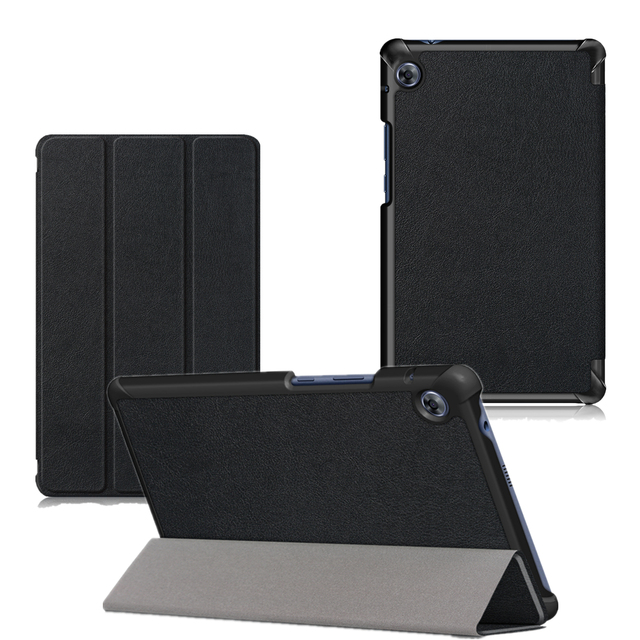 Smart Cover Trifold Protective Case for Huawei Mediapad M5 LITE 8 T5 8.0 Slim Shell Stand PU Leather PC Hard Case