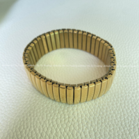Perhiasan Fashion Unisex Trendy 2025 untuk Pasangan, Gelang Manik-Manik Baja Anti Karat, Emas Perak Moissanite Berlian Mikro, Hadiah