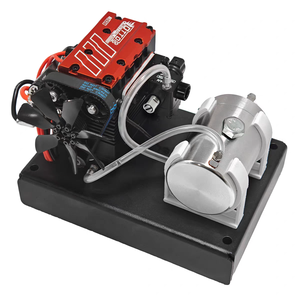 Motor <span class=keywords><strong>TOYAN</strong></span> SEMTO ST-NF2 de 7cc SOHC, 2 cilindros en línea, 4 tiempos, refrigerado por aire, kit de modelo de motor nitro DIY con base y tanque de aceite. - Product Image 1