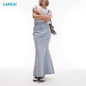 Женская винтажная джинсовая юбка