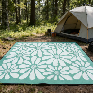 Tapis de camping écologique, portable, imperméable, durable, élégant, anti-corrosion, pour la plage et les voyages - Product Image 1