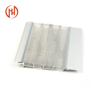 Protección de canalón sólido Pantalla de cubierta de canalón de aluminio blanco