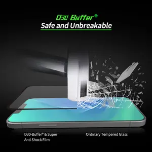 Factory Mobile Phone Accessories D30 Buffer Film For IPhone 13 14 15 Pro Max Cell Phone Screen Protector