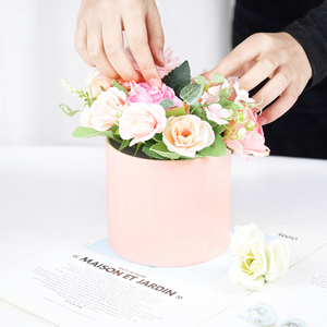 Cajas de Flores Redondas de 12x12.6cm para el Día de San Valentín, <span class=keywords><strong>Caja</strong></span> de Regalo <span class=keywords><strong>Floral</strong></span> para Rosas, <span class=keywords><strong>Caja</strong></span> de Regalo para Rosas - Product Image 4
