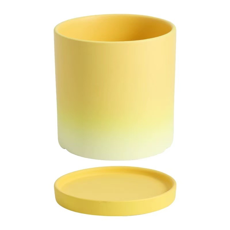 Plateau jaune dégradé [Céramique]