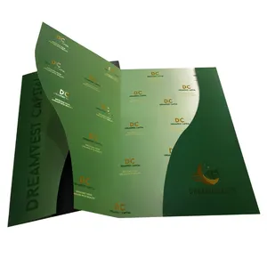 Custom A4 Presentation Document File Paper Business Folders With Pockets