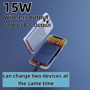 5000mAh OEM từ ngân hàng điện không dây cho điện thoại hàng ngày Top-up 15 Wát đầu ra không dây sạc cho nhiều thiết bị - Product Image 5