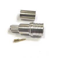 Connecteurs coaxiaux RF de haute qualité, connecteur mâle QMA droit pour câble LMR240 H155, vente en gros d'usine