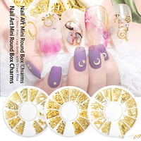 Vente en gros de décorations pour ongles en alliage de perles étoiles irisées 3D de style japonais