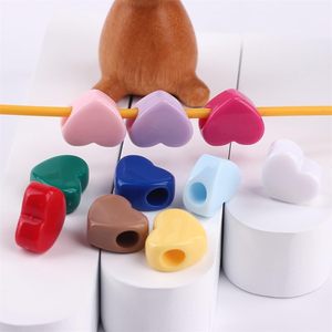 Perline a Cuore in Acrilico Colorate Assortite per Creazione di Gioielli, Perline Distanziatrici Colorate per Portachiavi e Lavori Artigianali Fai-da-Te - Product Image 3