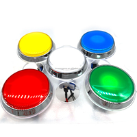 Bouton poussoir plat chromé 12V 60mm pour éclairage de machine à griffes et console de jeu de basket - Ventes directes usine