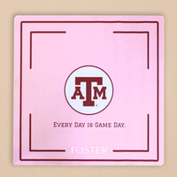 Ensemble de Mahjong Américain University of Texas Longhorns, 160 tuiles, Orange Brûlé, pour Anciens Étudiants Universitaires, Gravé Bevo