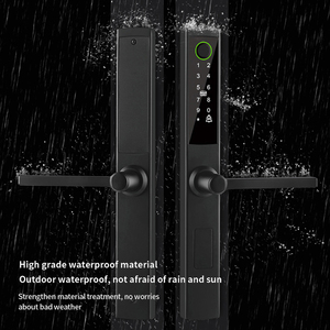 Fourniture Service personnalisé noir mot de passe biologique numérique sécurité à domicile serrure à clé de porte électrique avec application - Product Image 3