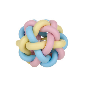 Pet Chew Toys Rubber Chew Balls For Small Dogs Indoor Use Solid Color Dental Bones 0.5kg - Product Image 2