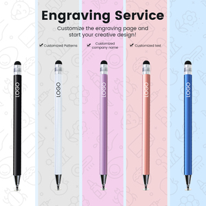 2 trong 1 phổ kim loại điện dung điện thoại máy tính bảng Android IOS vẽ Stylus Pen cho iPad màn hình cảm ứng Bút - Product Image 6