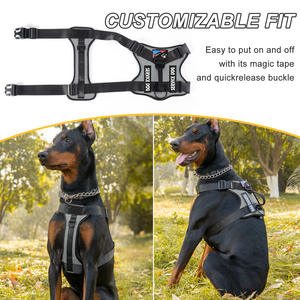 Harnais pour chien de style gilet, respirant, luxueux, en polyester et nylon, best-seller, pour chiens de taille moyenne/grande, <span class=keywords><strong>Labrador</strong></span>, Berger allemand, extensible - Product Image 2