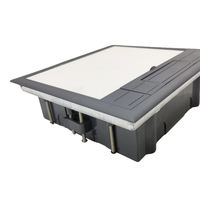 Prise de sol encastrée ignifuge en PC, 6 prises CA, courant nominal 16A, type ouvert, vente en gros, prix usine, produit phare