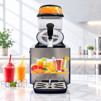 Machine à slush compacte de comptoir, bol de 12 L, distributeur de boissons glacées commercial pour petite boutique, bar et service de boissons