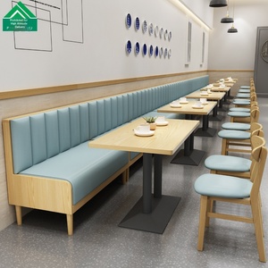 Juego de Mesa y Sillas Cuadradas Modernas de Grado Comercial, Diseño Robusto de Madera Sólida para Muebles de Restaurante en Tiendas de Té con Leche y Bares de Hamburguesas - Product Image 3