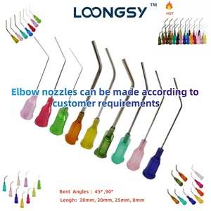 Kk lưỡi lê 1/4 ''thép không gỉ Nhựa 16G 18g 20g 22g 24g 25g cùn lời khuyên pha chế keo kim công nghiệp dùng một lần kim - Product Image 5