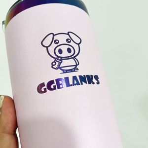 Plated 20Oz <b>Mugs</b> Stainless Steel Rainbow Plating Tumbler Insulated Travel Cup With Lid for Customized Gifts - Product Image 3