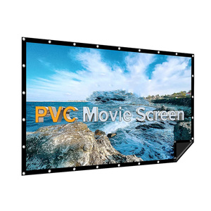 Màn chiếu <span class=keywords><strong>PVC</strong></span> trắng HD đơn giản, gấp gọn được, kích thước 72~300 inch, dùng cho quảng cáo ngoài trời, chất liệu vải gấp nhanh, không khung - Product Image 2